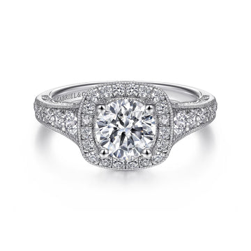 14KW Diamond Engagement Semi-Mount Ring, .60 CTW